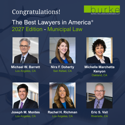 Six Burke Attorneys Recognized in The Best Lawyers in America 2027 Edition for Municipal Law